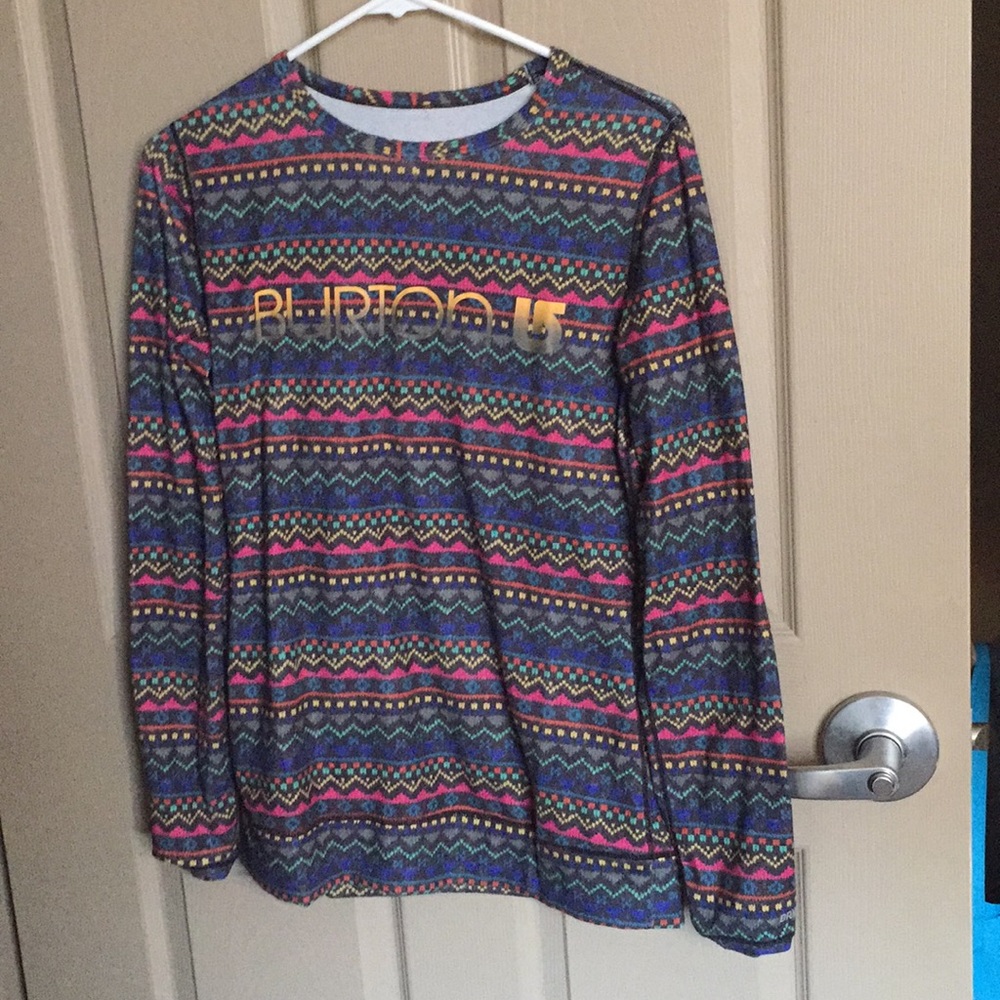 long sleeve multicolor shirt